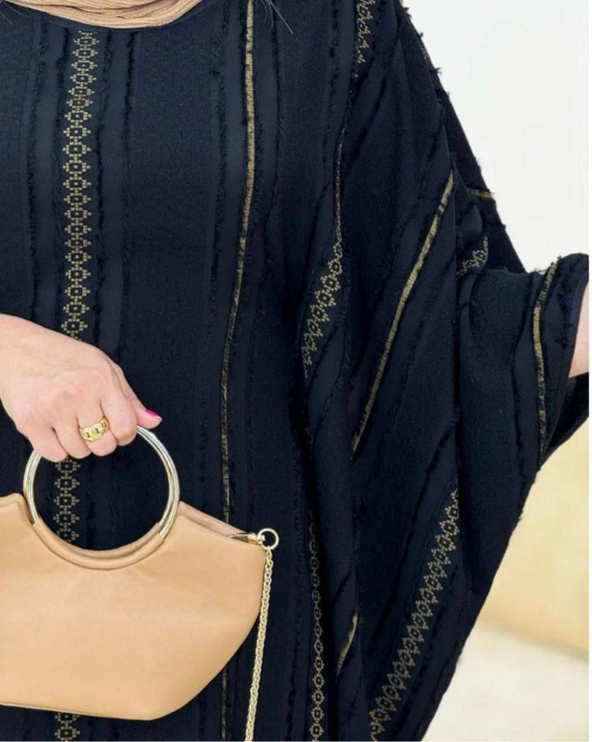 عبا نگین کرپ ژاکارد با کیفیت 💞🛍💯۳۰۰۰ نفیس