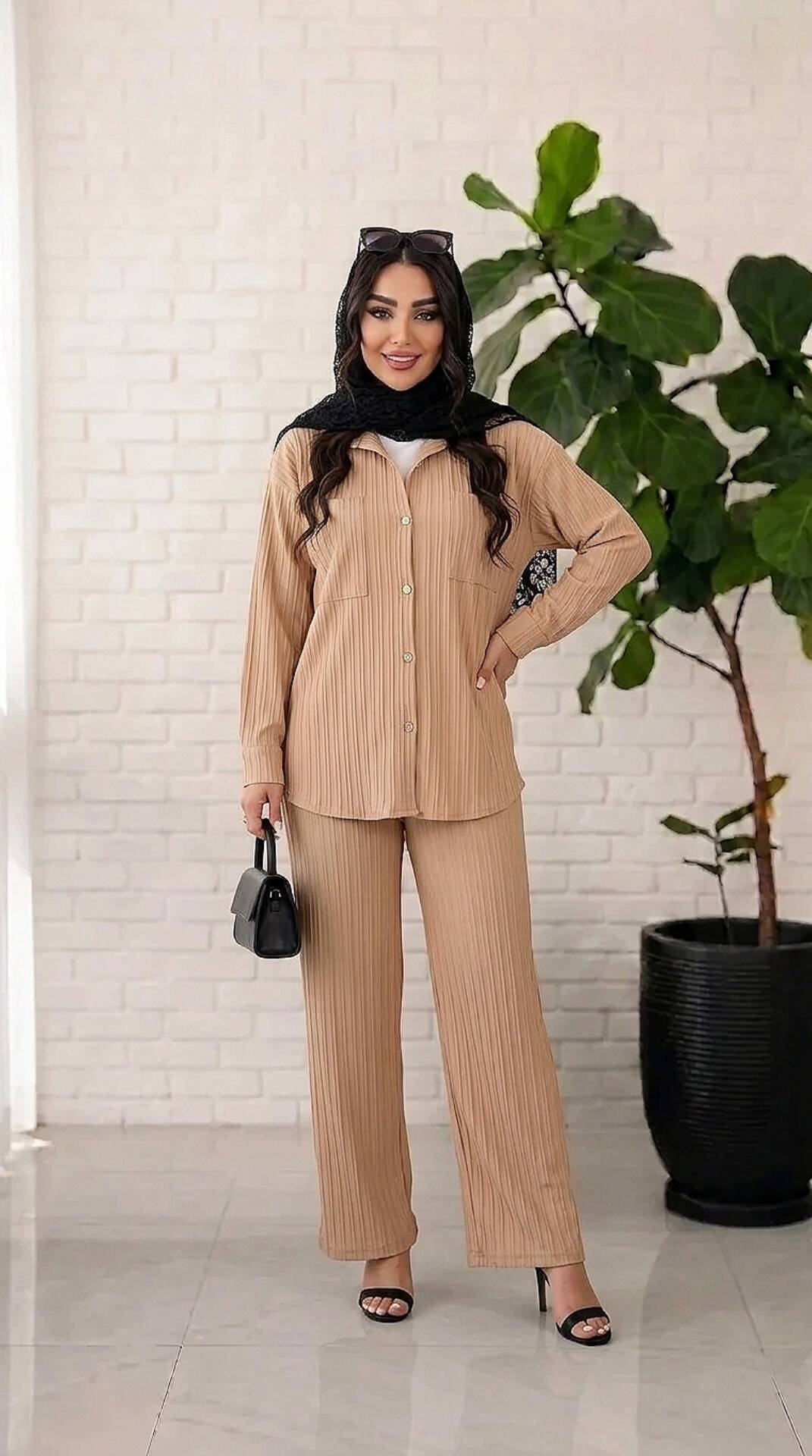 شومیز شلوار نیکا 😍🎀کد 14047 ماه