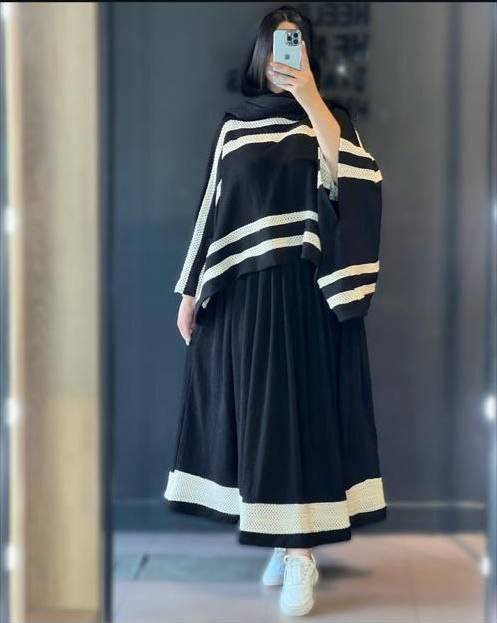 ست شومیز و دامن برازنده 🌿با کیفیت عالی 🌈پری39704