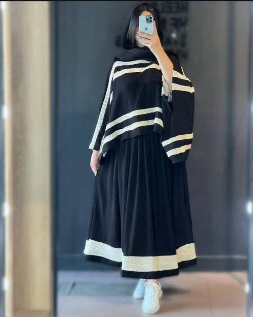 ست شومیز و دامن برازنده 🌿با کیفیت عالی 🌈پری39704