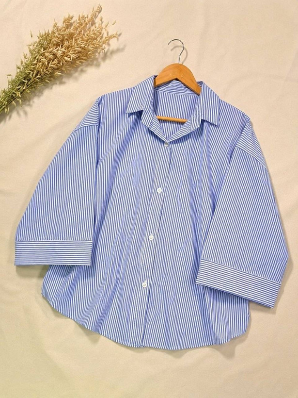 شومیز راه راه 🎀😍کد 16221 ترمه