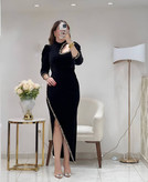 پیراهن مجلسی بسیار زیبا بسیار پرفروش دلوان😍کد240برلی