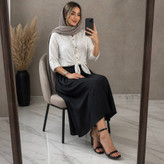 شومیز گرهای و دامن ستوده 🌿 با رنگ بندی و کیفیت بسیار عالی ✅والی۲۱۰۸۸
