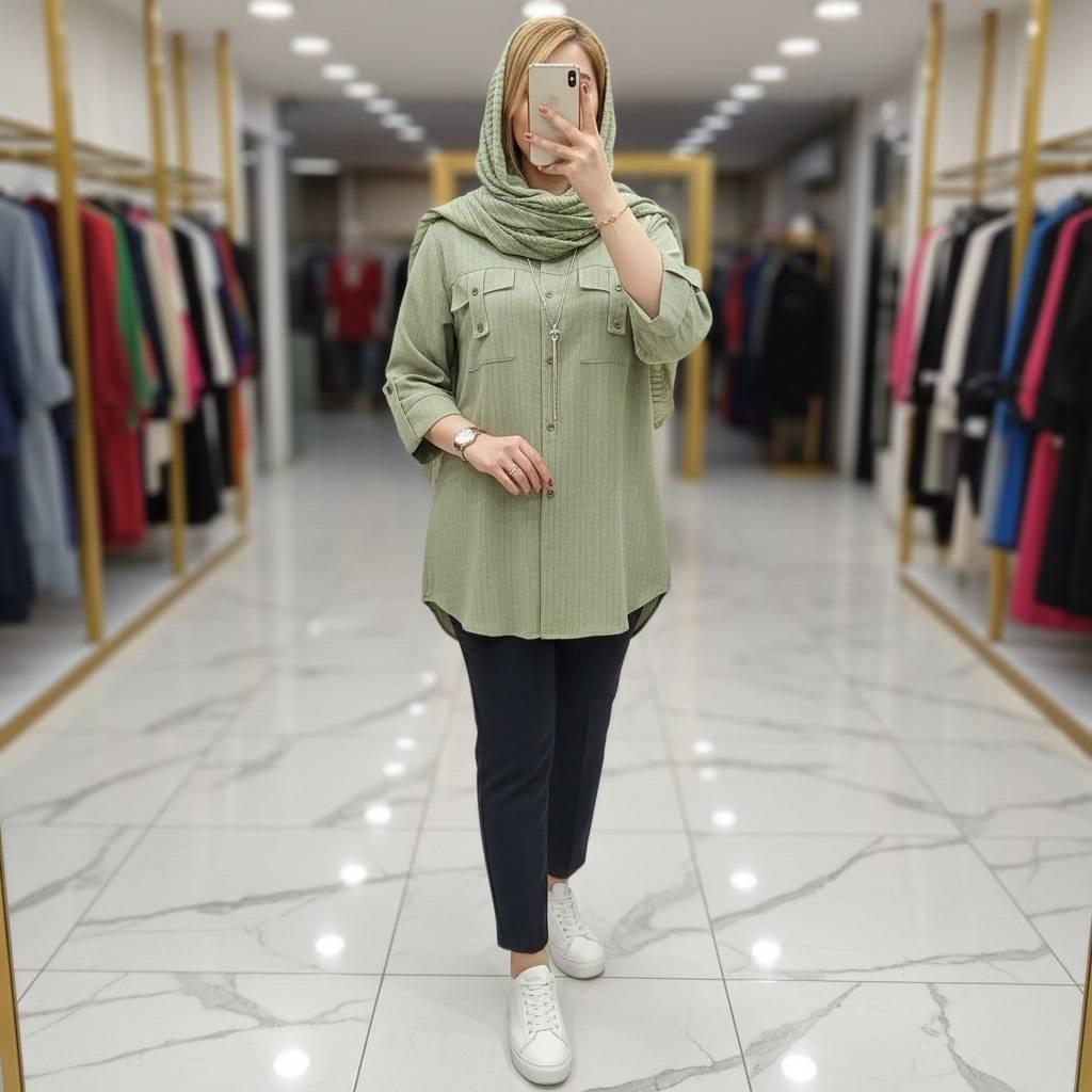 شومیز دیپلمات مهنا 🌿 با رنگبندی و کیفیت عالی ✅والی10369