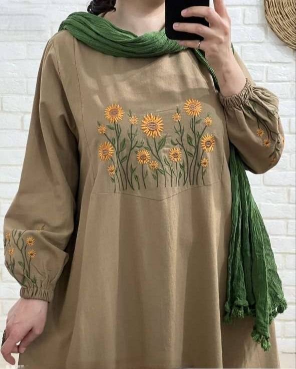 کفتان گلدوزی اروشا 🌿 با رنگبندی و کیفیت بسیار عالی ✅والی5839