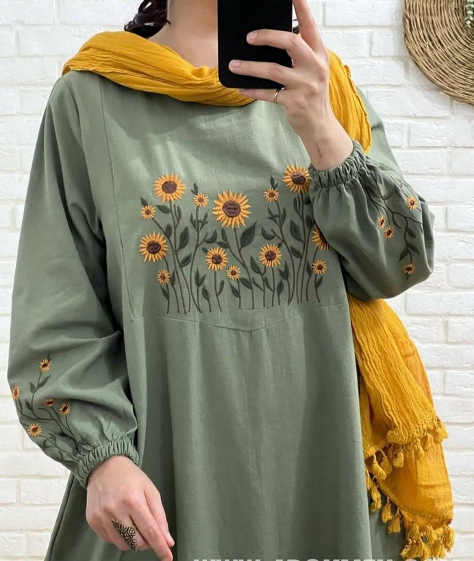 کفتان گلدوزی اروشا 🌿 با رنگبندی و کیفیت بسیار عالی ✅والی5839