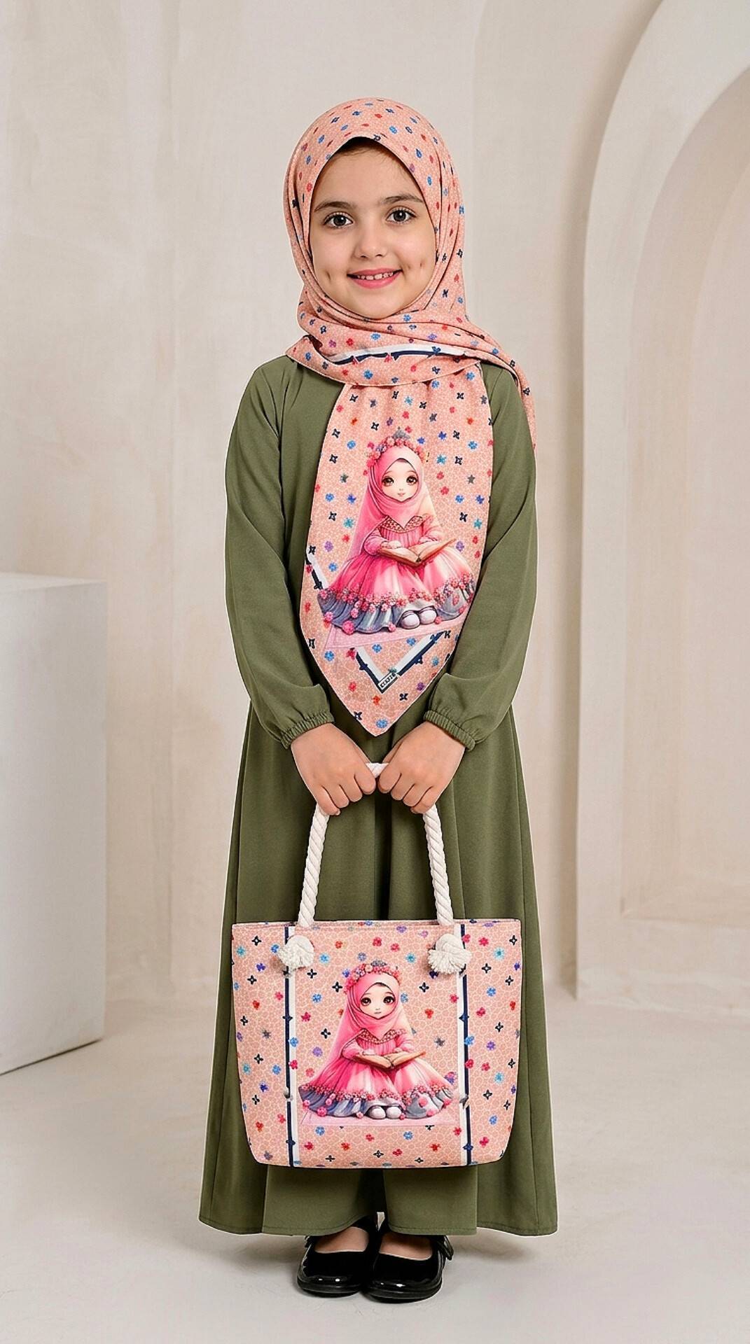 ست کیف و روسری بچگانه 😍🎀کد16860 ماه