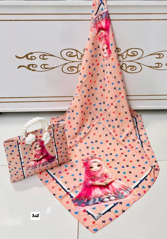 ست کیف و روسری بچگانه 😍🎀کد16860 ماه