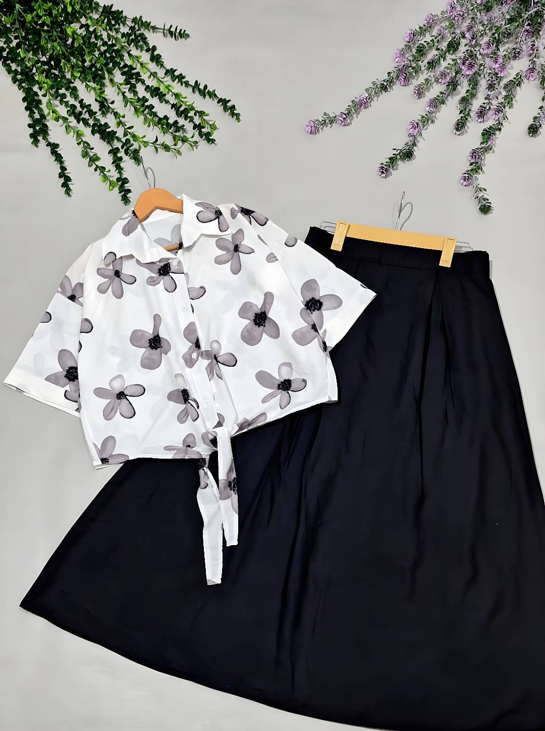 ست شومیز دامن رزگل 🥰😍کد 676 آدراپانا