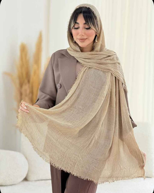 شال دور ریش لمه دار پلیسه بسیار 🛍💯🌈۹۳۹۶ نفیس