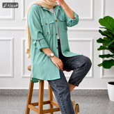 شومیز جیب صلیبی🌿 با رنگبندی و کیفیت عالی ارغوان✅100770