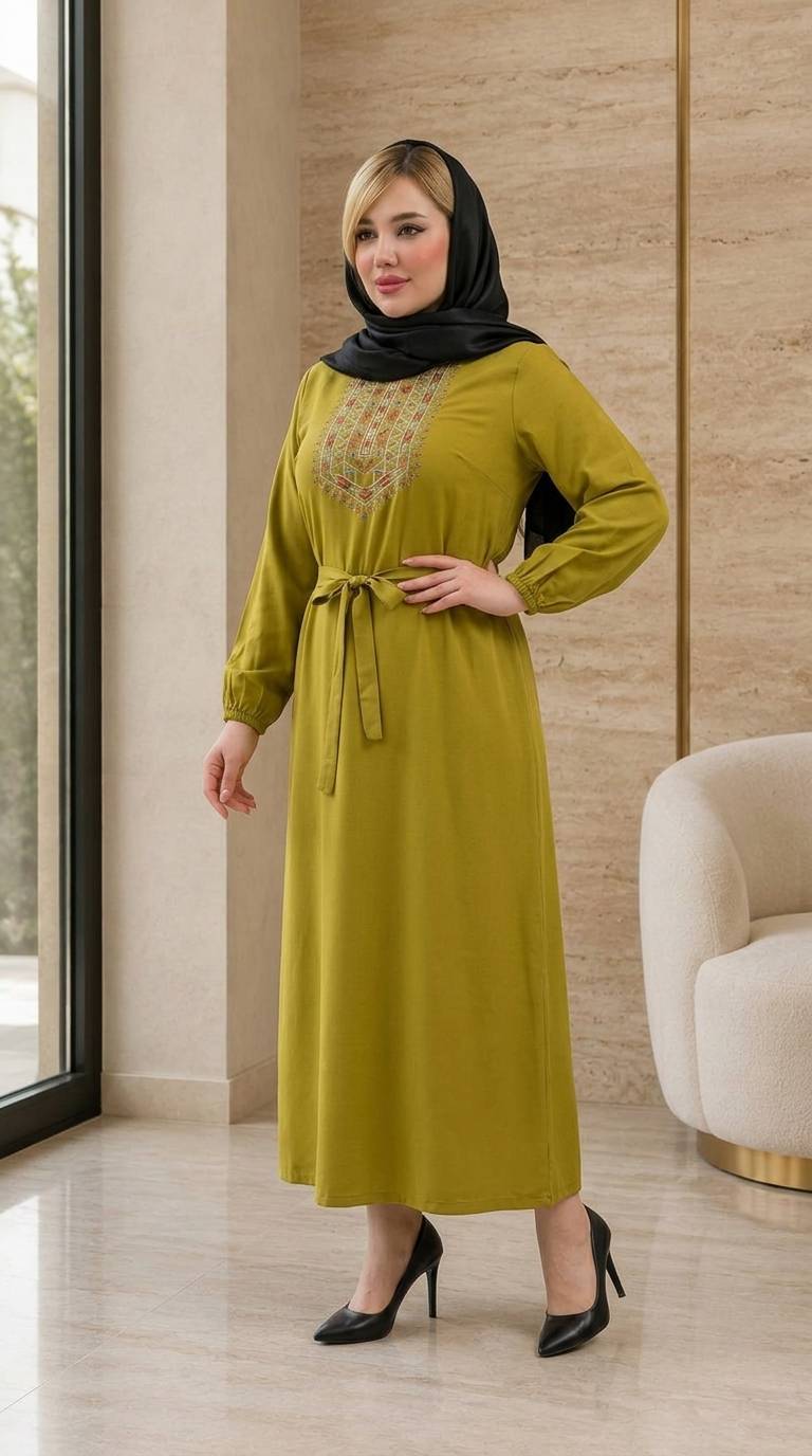 پیراهن ساحلی ساجده🌿 با کیفیت عالی ✅ارغوان100848