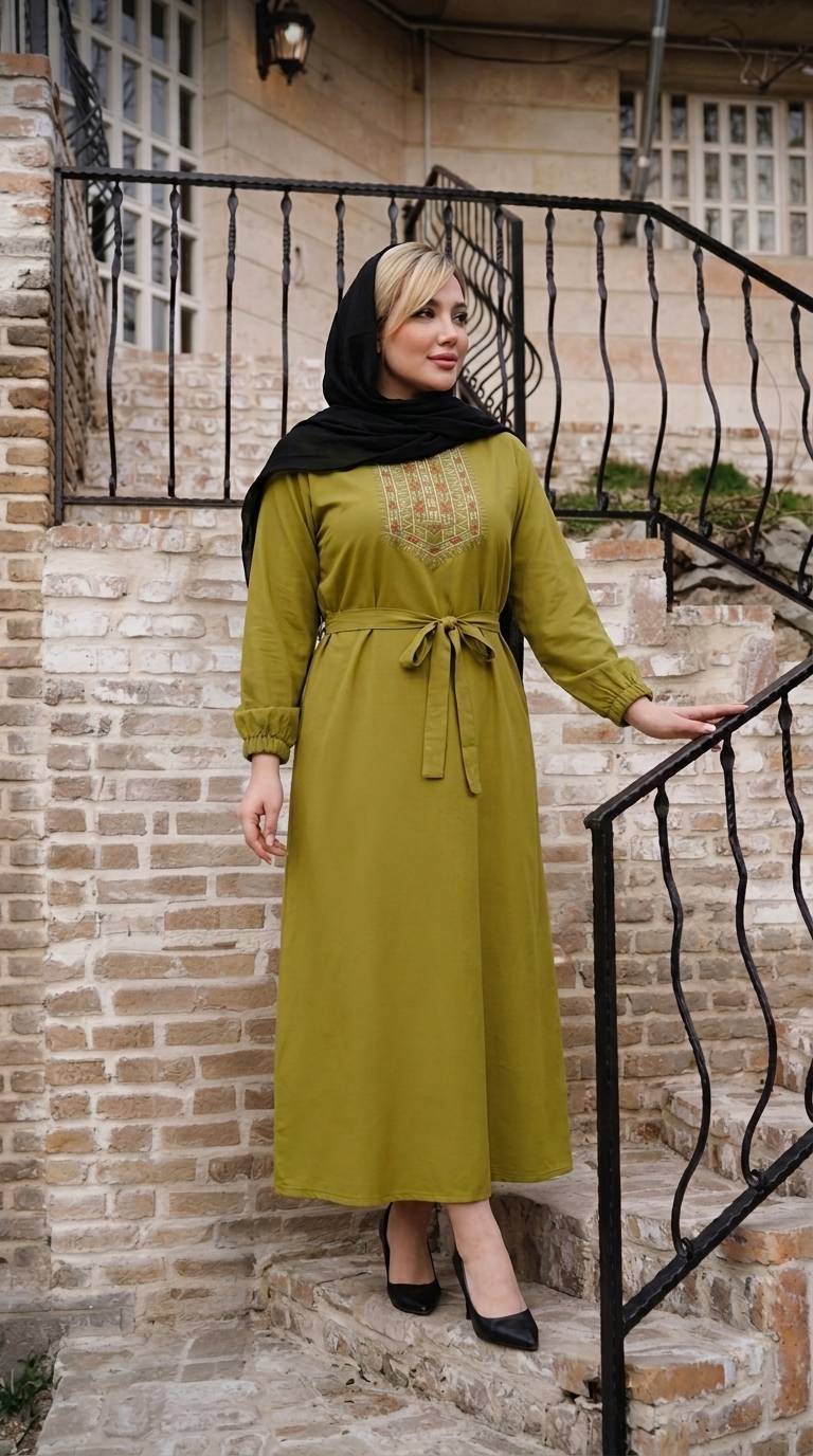 پیراهن ساحلی ساجده🌿 با کیفیت عالی ✅ارغوان100848