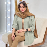 شومیز دکمه دار ستایش🥰♥کد 14038 طاها
