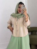 شومیز مانتویی باکسی شفق جنس مراکشی😍✅✨کد 22056 سارین