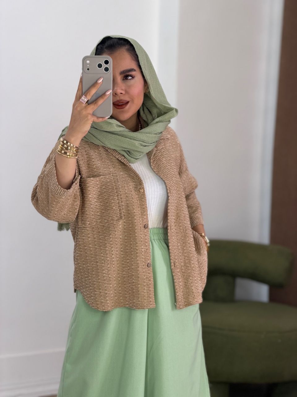 شومیز مانتویی باکسی شفق جنس مراکشی😍✅✨کد 22056 سارین