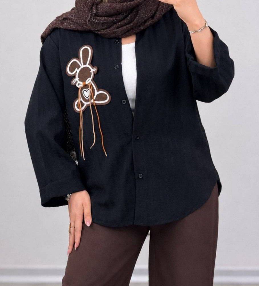 شومیز خرگوشی داکرون با کیفیت 💯🛍🎀۱۶۲۸۳ نفیس