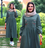 پیراهن گلدوزی نگار🌿 با رنگبندی و کیفیت عالی ✅والی19460