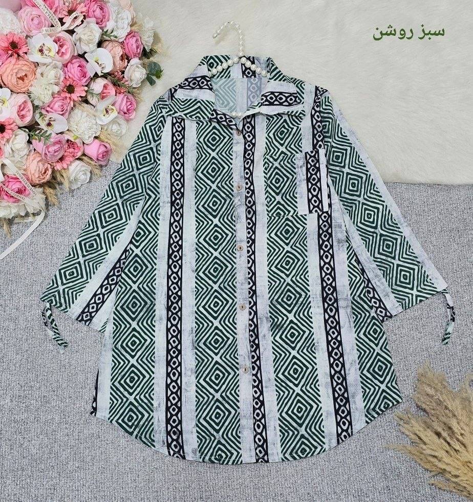 مانتو آستین گت جنس اعلا😍👌🏻کد 5965 سارین