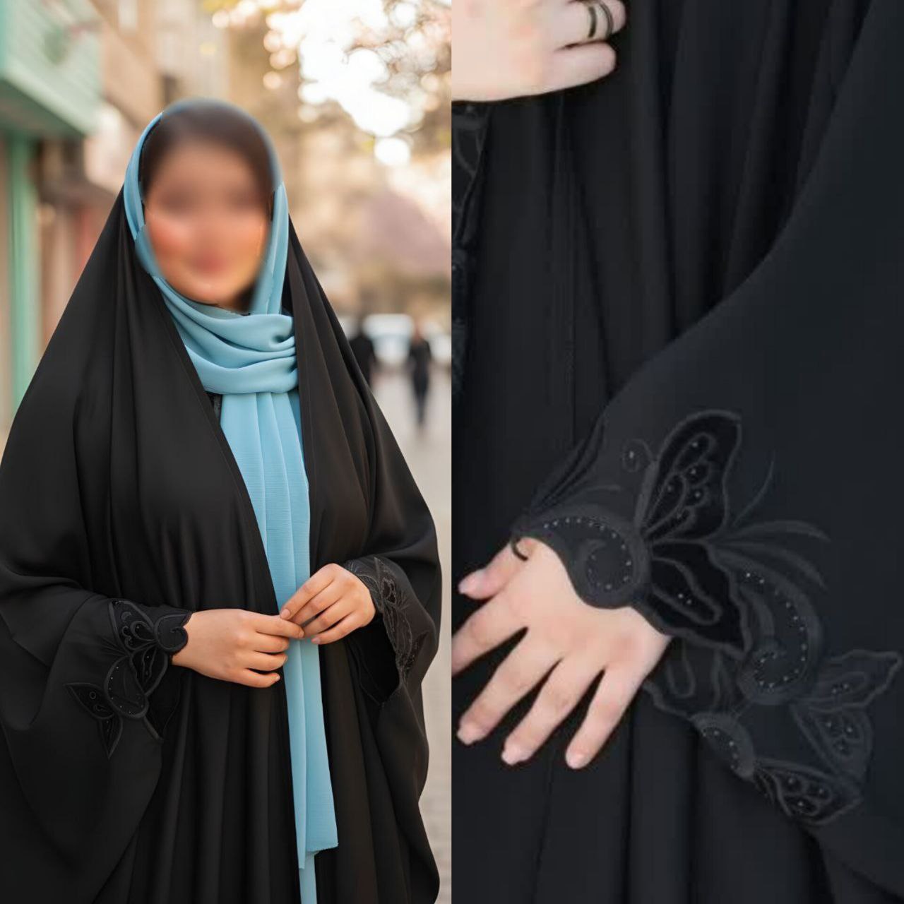 چادر جده گلدوزی 😍🫀کد 4896 ماه