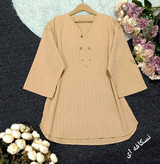 تونیک شش دکمه سوپر آیوا درجه یک تکرنگ 😍 😍 کد ۲۱۰۵۲ لیدی