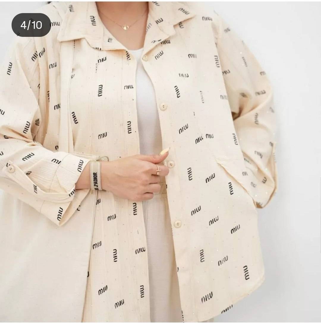 شومیز آستین باکسی miu🥰🎀کد 657 آدراپانا