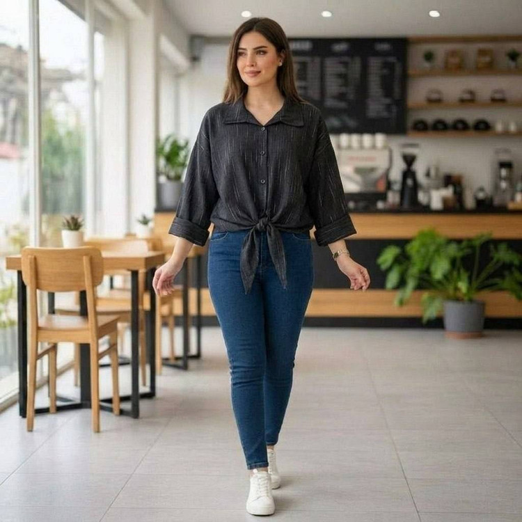 شومیز گره ای در رنگ بندی زیبا ❤️💞شهرزاد