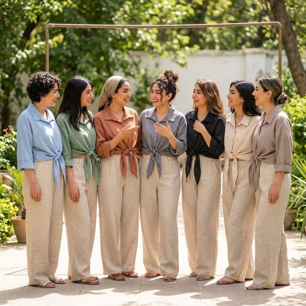 شومیز گره ای در رنگ بندی زیبا ❤️💞شهرزاد