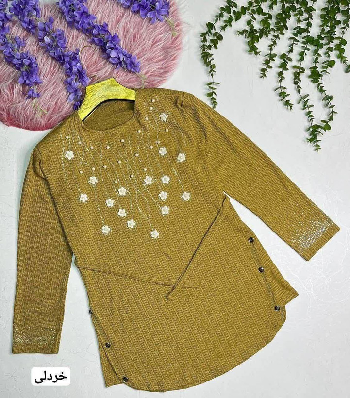 تونیک شکوفه در رنگ بندی زیبا 🥰❤️کد5624 ماه