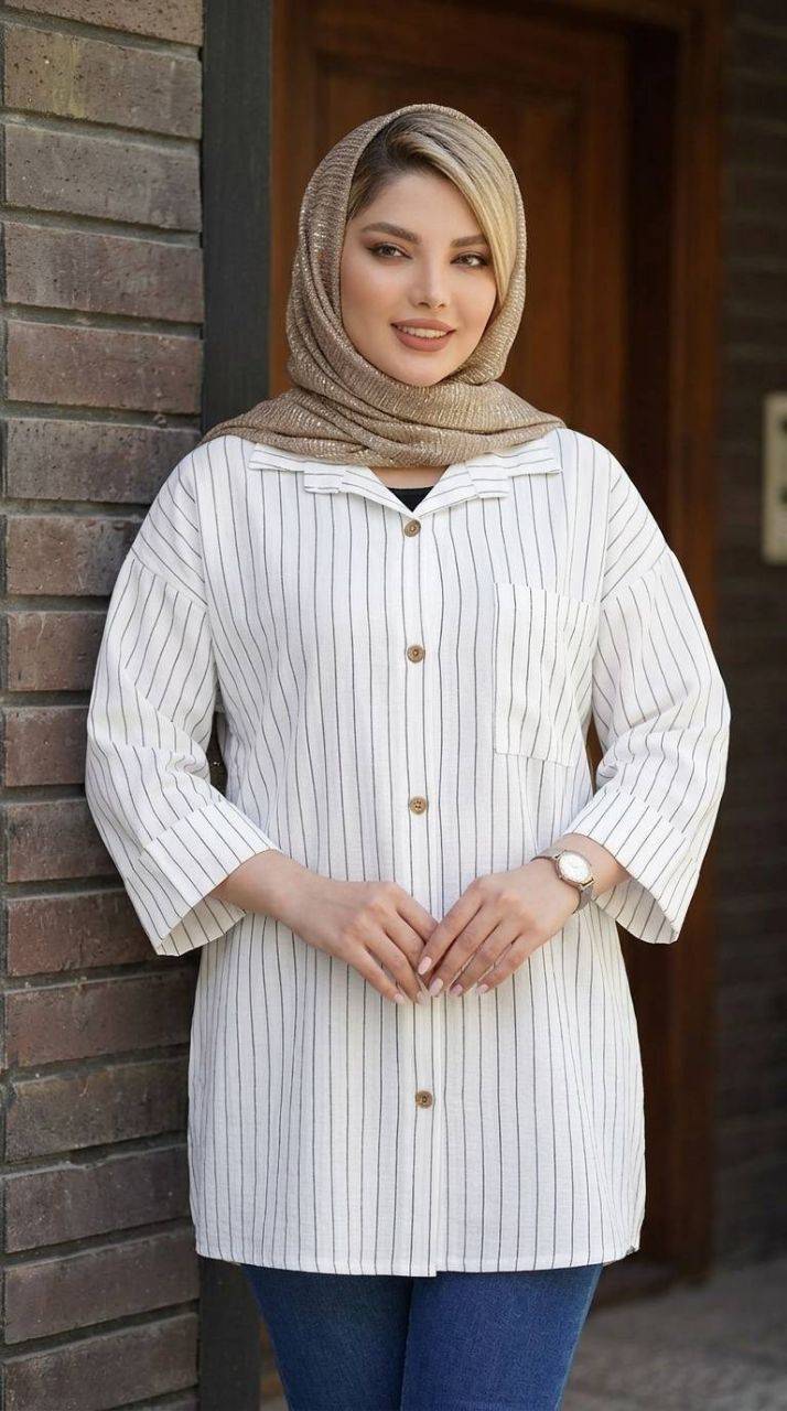 شومیز مانتویی ستاره ۲۹۰ مراکشی دیپلمات درجه یک در رنگبندی 😍 😍 کد ۲۰۹۶۱ لیدی