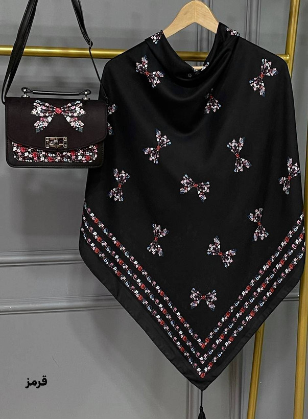 ست کیف و روسری پاپیون روز🎀🪷 کد 22205 ماه