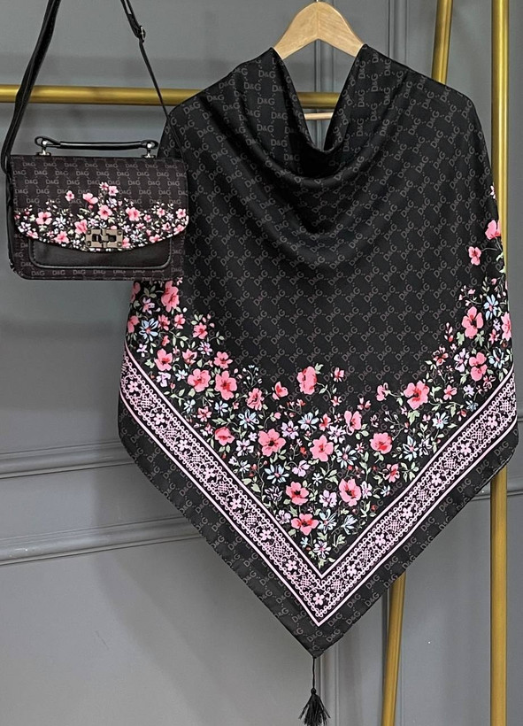 ست کیف روسری گل دی ❤️🥰کد 22200 ماه