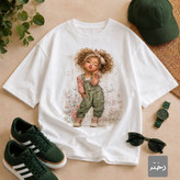 تیشرت لانگ عروسکی 💞❤️کد 701 آدراپانا