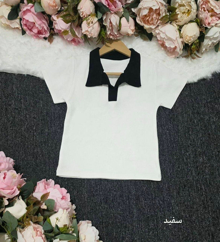 پولوشرت ارایانا جنس نخ پنبه کبریتی😍♥✨کد 21610 آرات