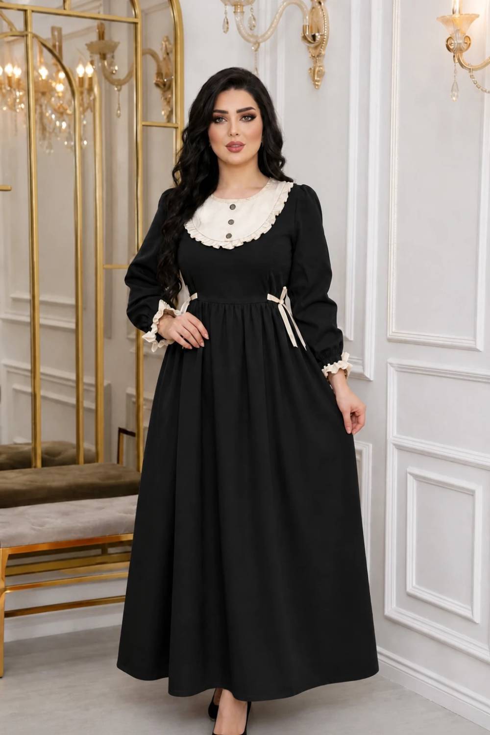 پیراهن عروسکی دنیز جنس مازراتی😎✅کد 21570 ناز