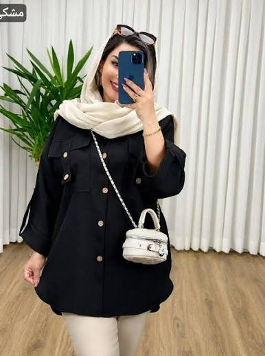 مانتو دکمه دار آبان😍✅کد 22278 ناز