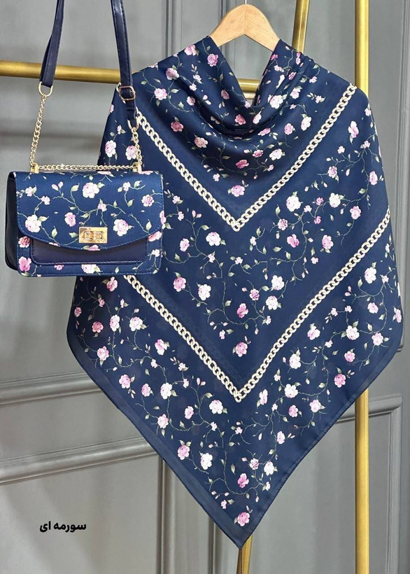 ست کیف و روسری گلسار ❤️🥰کد 22305 ماه