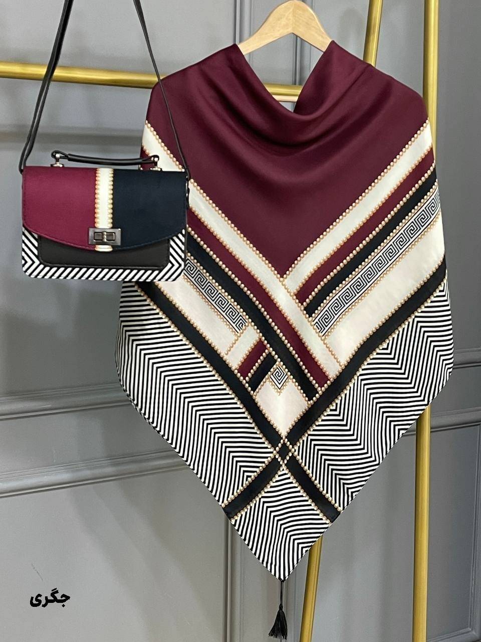 ست کیف و روسری ورساچه تیبا 🎀🫀کد 10466 ماه