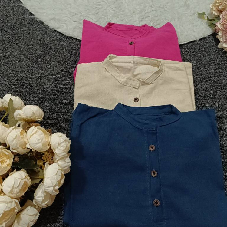 تونیک جلو بسته روژین با جنس مرغوب😍✅کد 22316 باران