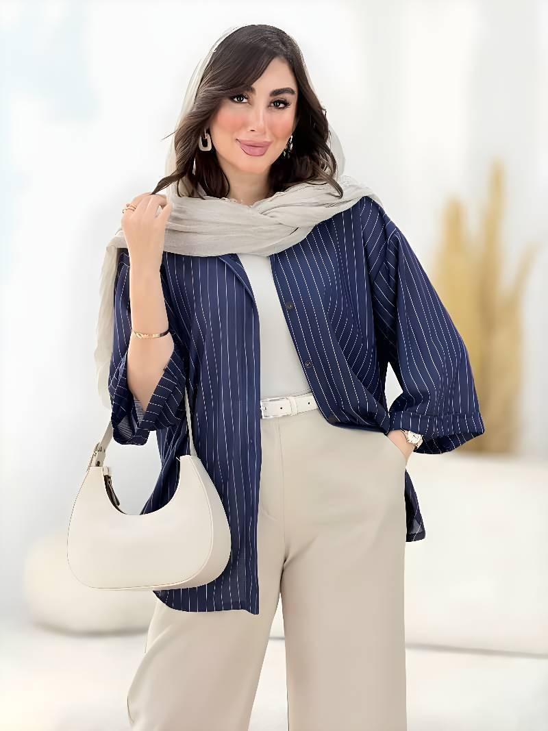 شومیز رخساره مراکشی دیپلمات در رنگبندی 🎀🎀کد۲۲۳۴۶ ستشو