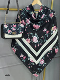 ست کیف و روسری گلفام ❤️🎀کد22386 ماه