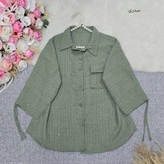 شومیز نگین دار آستین گت🥰♥✨کد 22370 سارین