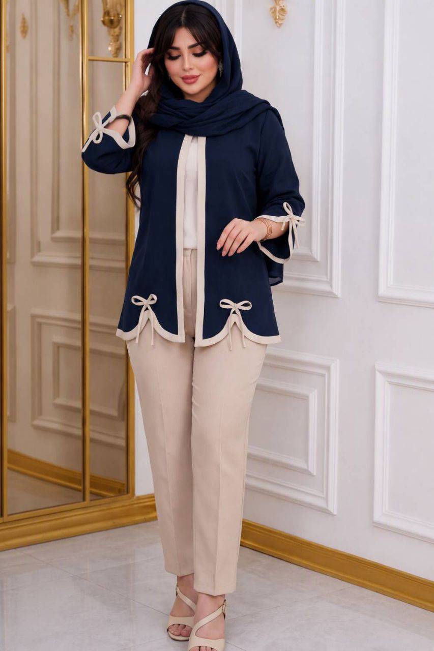 ست مانتو شلوار نجمه جنس مازراتی😍✅کد 22325 ناز
