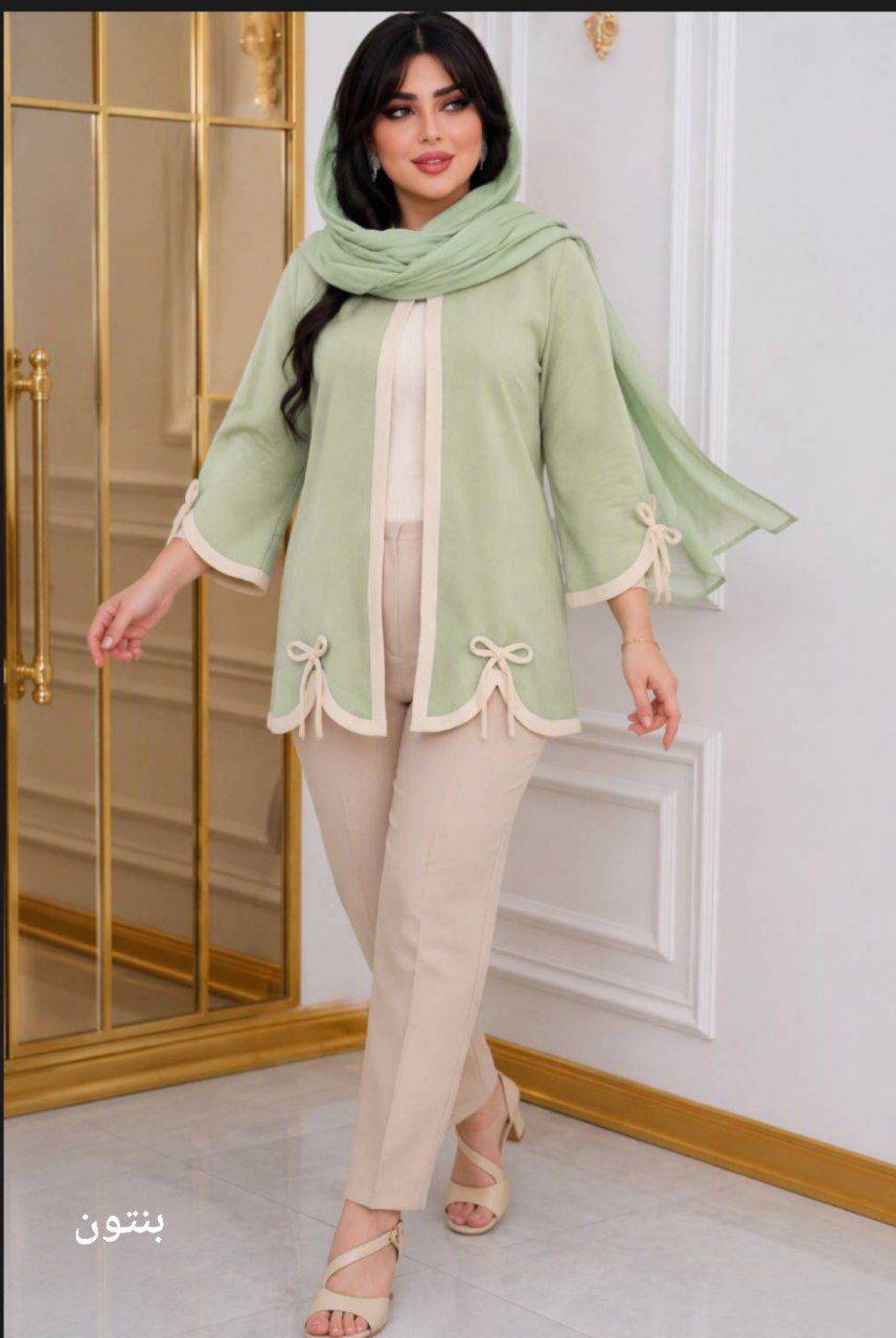 ست مانتو شلوار نجمه جنس مازراتی😍✅کد 22325 ناز