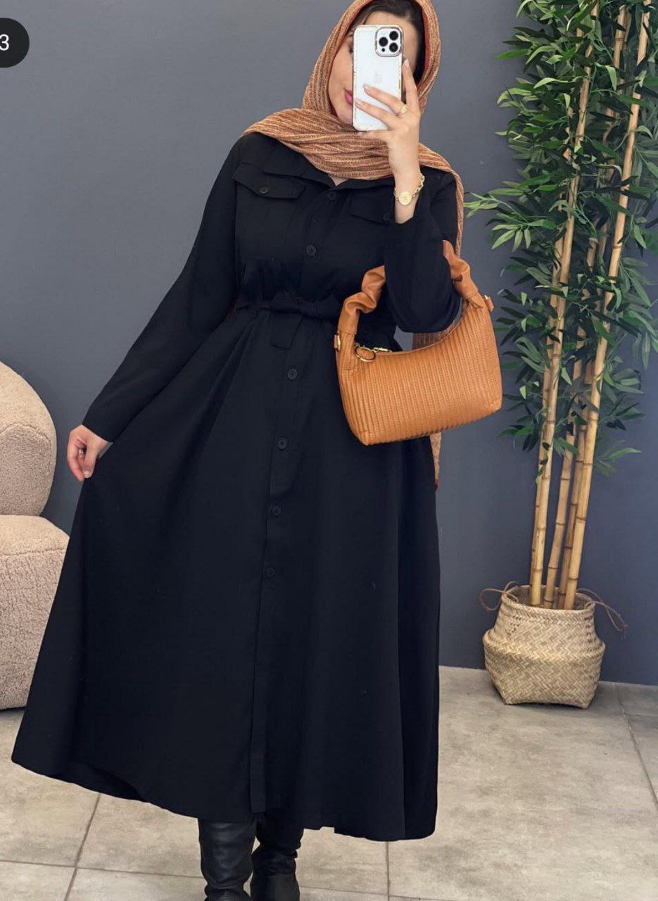 مانتو بلند ملیسا جنس شانتون😎✅کد 21647 ناز