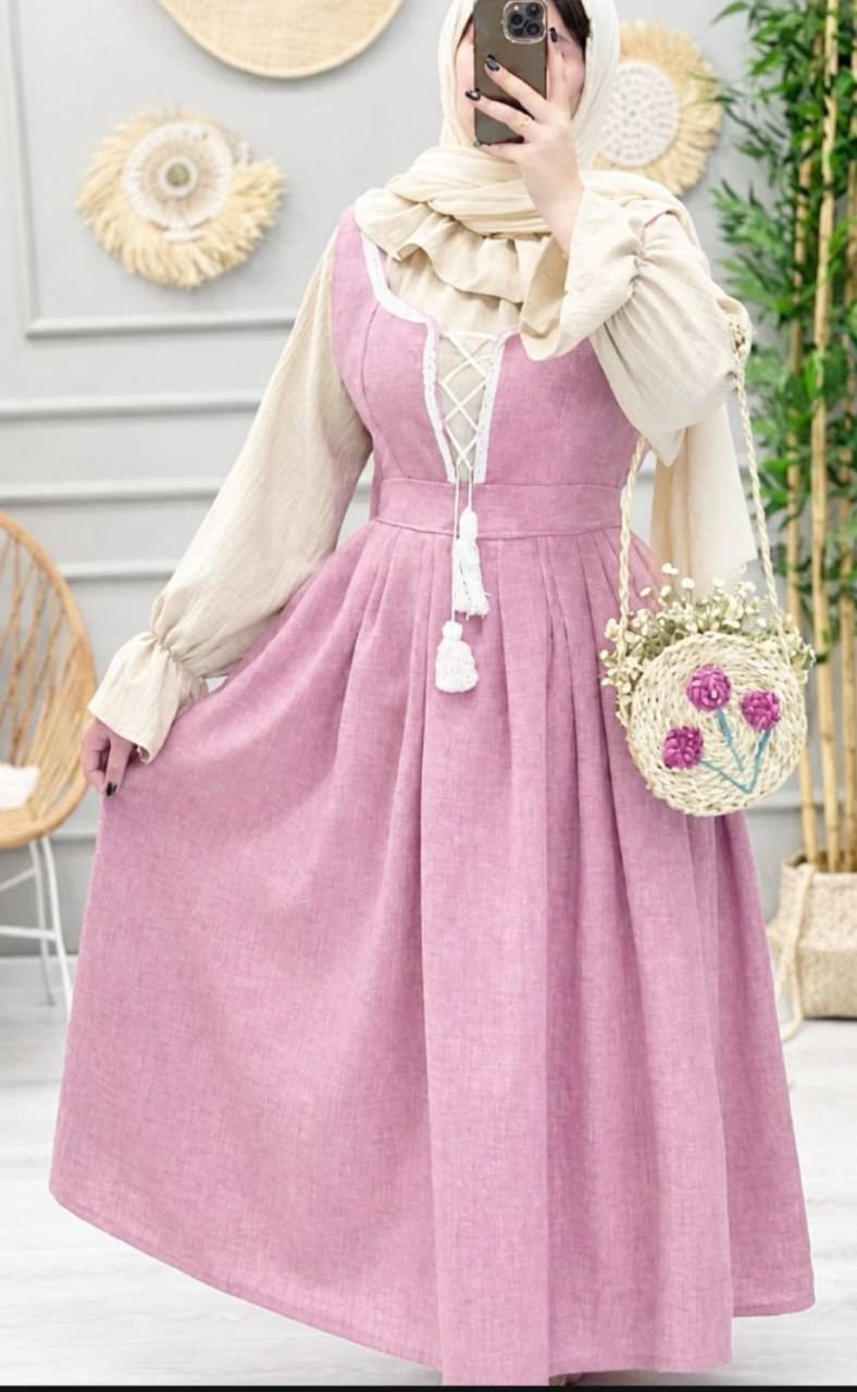 ست شومیز و سارافون پانیذ ینزی😍♥👌🏻کد 21691 ناز
