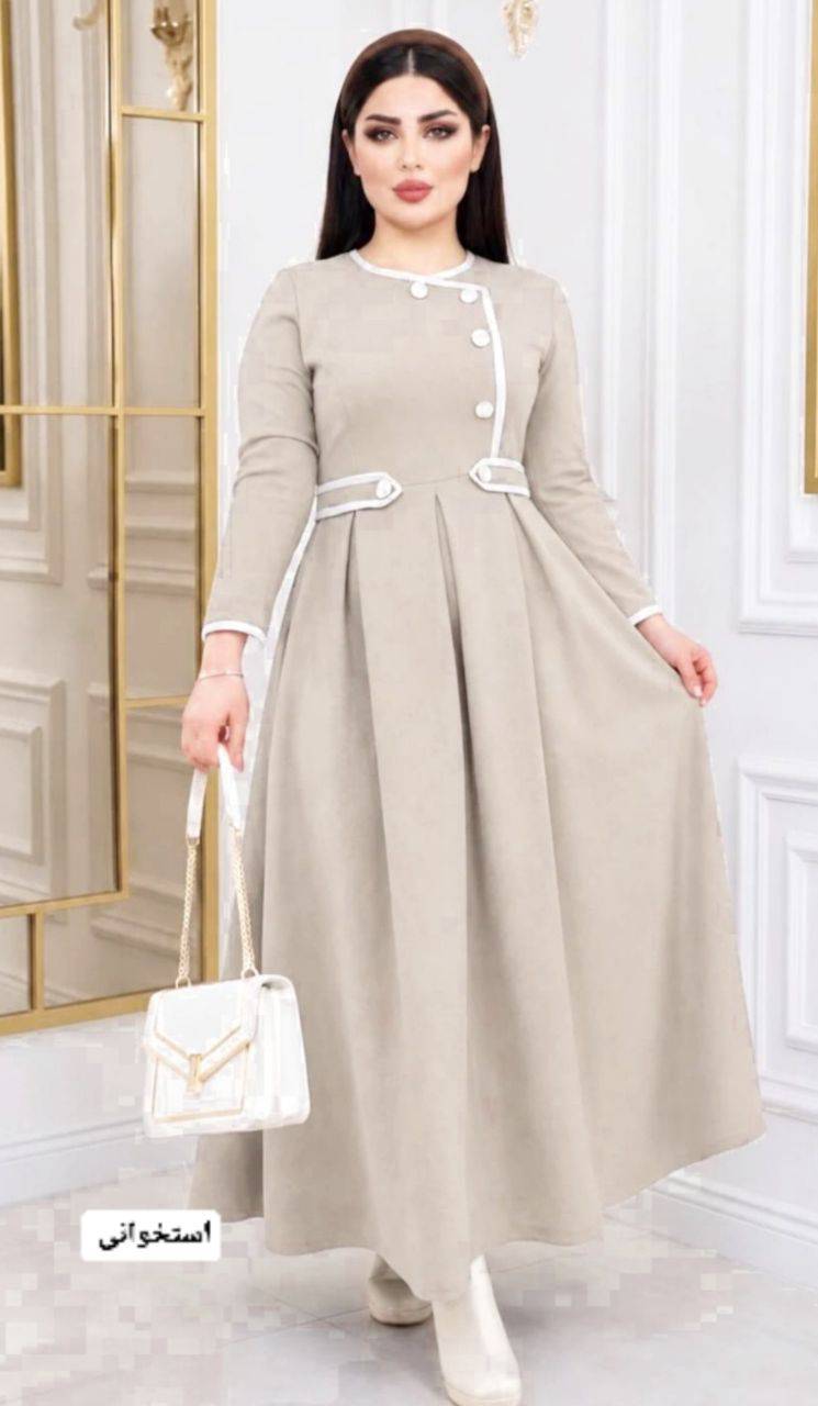 پیراهن بلند آذین جنس مازراتی😎✅♥کد 20951 ناز