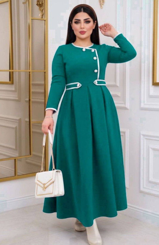 پیراهن بلند آذین جنس مازراتی😎✅♥کد 20951 ناز