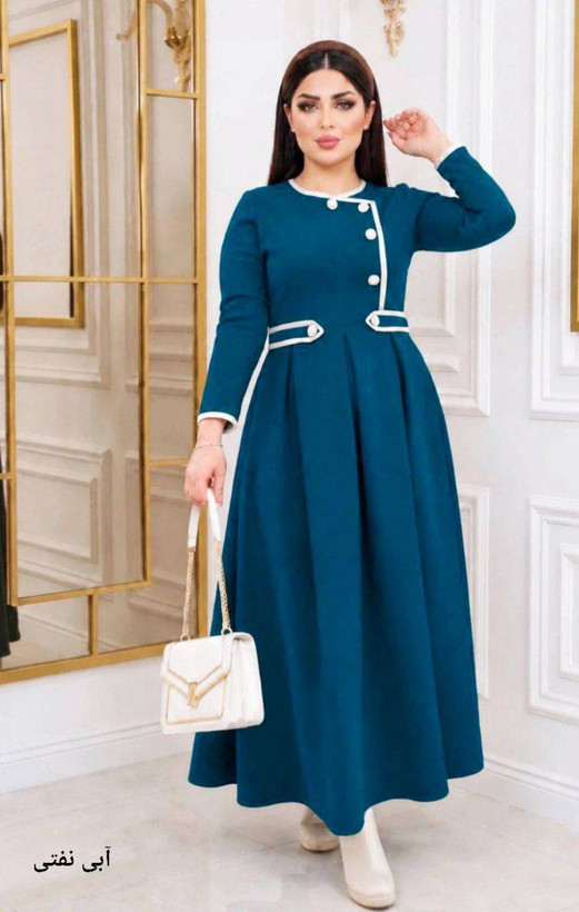 پیراهن بلند آذین جنس مازراتی😎✅♥کد 20951 ناز