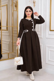 پیراهن بلند آذین جنس مازراتی😎✅♥کد 20951 ناز